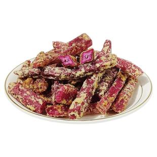 凌拾公主蟹黄味紫薯条酥脆地瓜干紫薯干非油炸休闲零食下午茶小吃