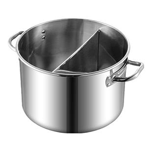 加厚不锈钢汤锅鸳鸯锅大汤桶麻辣烫锅商用专用锅卤肉锅带盖煮面锅