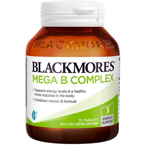 澳佳宝BLACKMORES复合B族维生素b6b12b2VB75片生物素活力官方正品