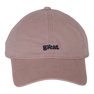 graet~水洗棉布软顶英文刺绣简约百搭男女四季款鸭舌棒球帽 包邮