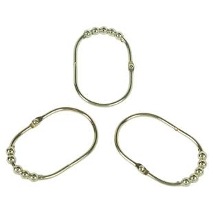 浴帘挂钩大号加长防水防霉免打孔五滚珠滑顺活扣卡圈挂环浴室隔断