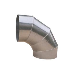 镀锌风管白铁皮90度圆弯头不锈钢螺旋风管油烟囱厨房通风管道弯头