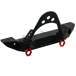 1/10仿真攀爬车毒刺前杠防撞 备胎架SCX10 90046 90047金属前后杠