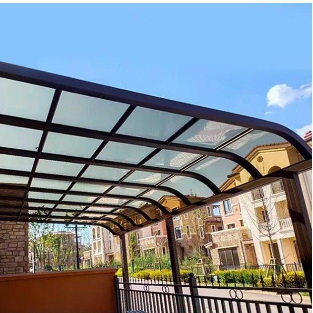 铝合金耐力板遮雨棚户外阳台露台防水别墅防院子住户暴雨遮阳棚