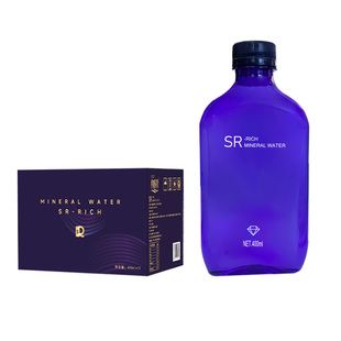 甬城清泉SR-RICH400ml四明山天然含锶偏硅酸矿泉水紫瓶装
