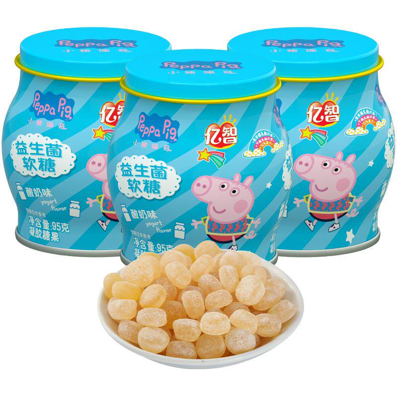 亿智小猪佩奇益生菌软糖酸奶味