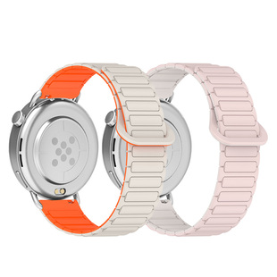 适用于荣耀手表Fit硅胶磁吸表带honor GS5智能运动雅致版新款高级感轻奢男女通用手表休闲时尚升级替换带配件