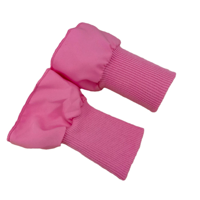 无缝羽绒服防风袖口加长儿童棉服外套保暖罗纹袖子松紧弹力防风袖