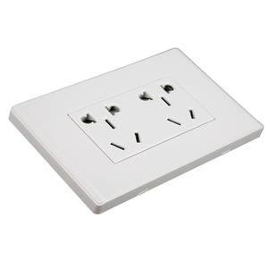 公牛空调插座16a118型六孔专用开关面板二位三孔大功率3孔16安6孔