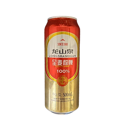 本溪龙山泉全麦棕啤酒500ml罐装