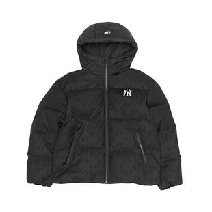 MLB官方男女情侣满印老花韩系短款保暖羽绒服外套25冬季新款DJM08