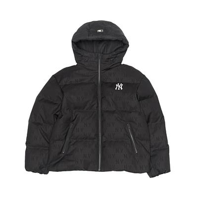 MLB官方男女情侣满印老花韩系短款保暖羽绒服外套25冬季新款DJM08