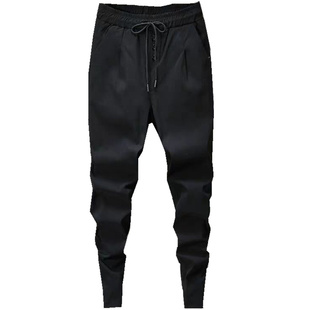 精神小伙裤子男2025新款春秋季休闲裤小脚九分裤男潮流哈伦裤外穿