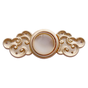 小胧月.金-汉服子母扣-原创对襟正身扣明制宝石复古金属扣49包邮