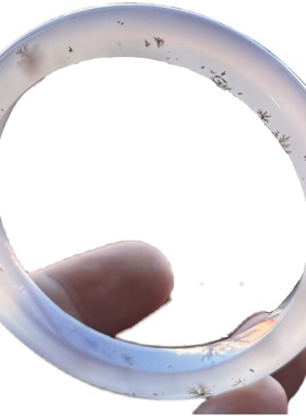 云臻阁天然海洋玉髓草花小花小草飘花冰透清新玛瑙手镯58口径