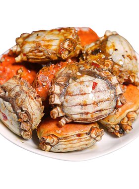 香辣全公蟹3罐香辣蟹网红小零食海鲜熟食即食罐装 顺丰包邮