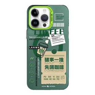 MASFEIL × 咖啡便签适用苹果17Promax手机壳14磁吸支架iPhone15Pro保护套13网红ip16卡包全包防摔max女新款