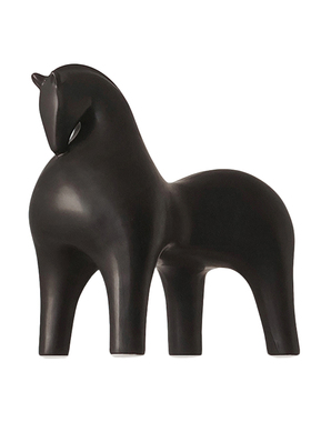 态生活轻奢风黑白陶瓷摆件客厅样板间软装家居装饰品创意桌面摆件