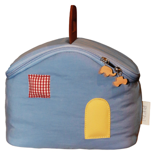 REhi 牛奶屋化妆包 大容量化妆包原创趣味旅行拉链收纳房子包