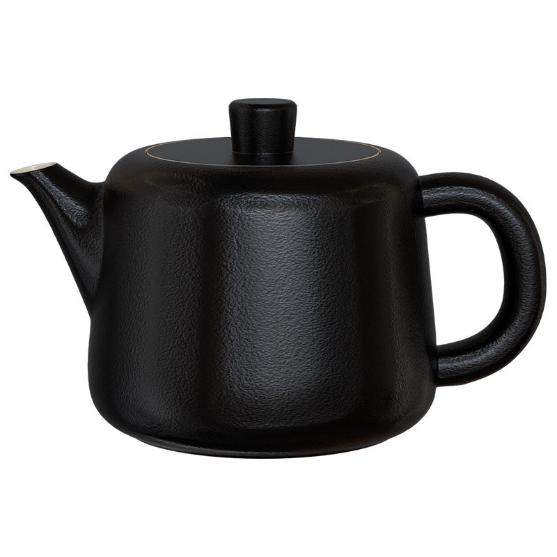 金灶黑陶功夫茶具茶壶
