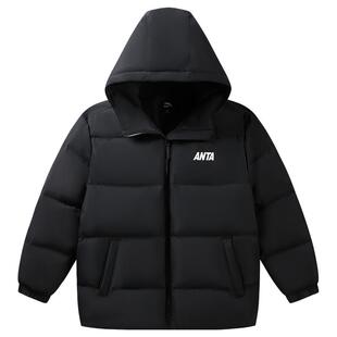 安踏儿童羽绒服男童面包服三防外套2026冬季新款保暖抗寒连帽上衣