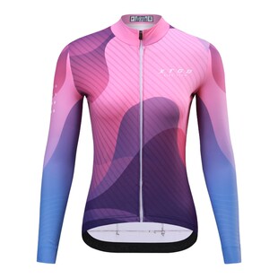 XINTOWN新款倩影抓绒骑行服秋冬保暖公路车骑行服套装女高弹保暖