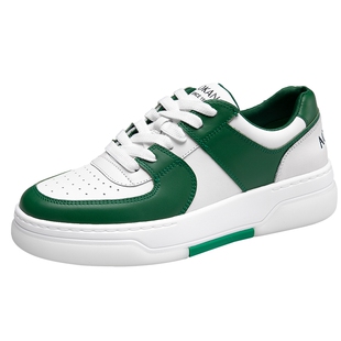 【运动皮鞋】奥康男鞋新款潮流透气休闲板鞋厚底小白鞋