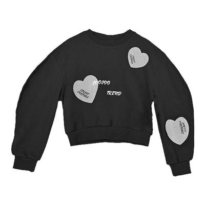 女童秋季新款短款长袖卫衣