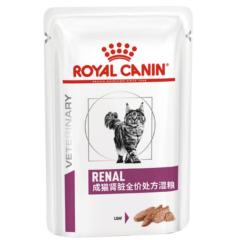 皇家猫粮肾脏全价处方慕斯肉泥85g*12袋