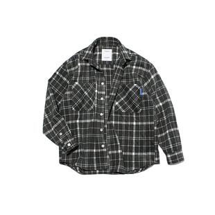 ABSURD LOGIC 荒诞逻辑 美式街头 羊毛混纺毛呢宽松格子衬衫外套