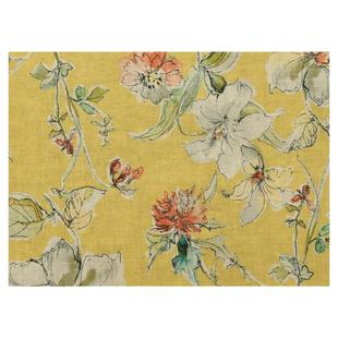 日本进口hokkoh纯亚麻布料手工舒适简约衬衫连衣服装布艺花影织锦