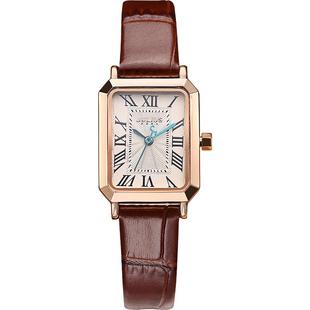 聚利时手表女款小众轻奢复古方表腕表女士高级小手表新年礼物1286