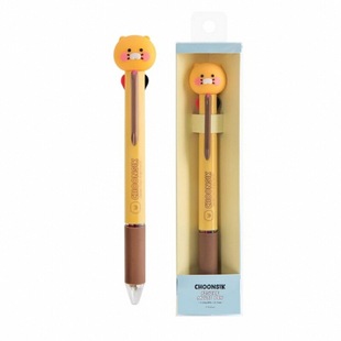 韩国直邮2+2 KAKAO FRIENDS春植多功能拨动四色圆珠笔卡通多色笔