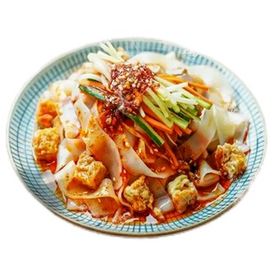 【到手10袋】现做现发鲜凉皮红油麻酱凉皮开袋即食方便速食免蒸煮