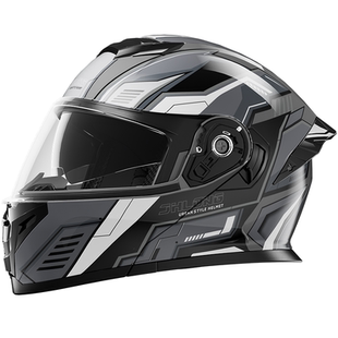 君豪龙摩托车揭面盔男款内置蓝牙耳机冬季保暖防雾全盔四季可带