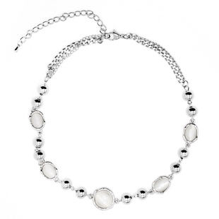 CS1OFR猫眼石项链白月光元素男女小众设计轻奢气质配饰锁骨链饰品