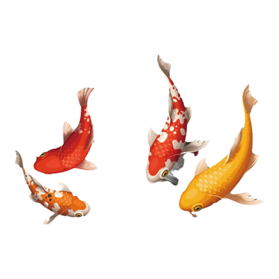 透明玻璃装扮静电贴锦鲤装饰