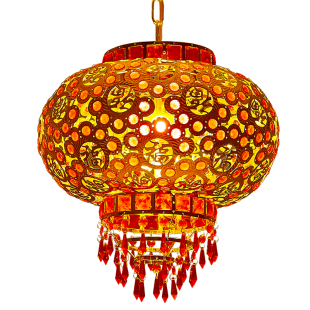 旋转灯笼阳台新年家用乔迁春节大门口结婚喜庆福字走马红灯笼吊灯