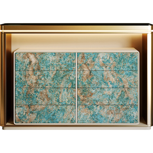 意式轻奢八斗柜实木卧室靠墙储物柜收纳柜五斗柜床尾柜抽屉置物柜