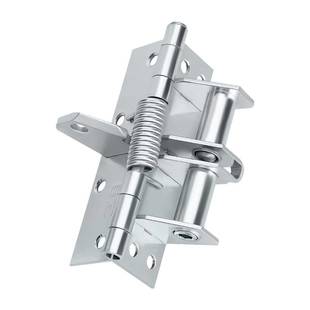 自动关门弹簧合页回弹性隐形铰链定位90度直角防盗门不锈钢闭门器