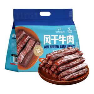 科尔沁 手撕风干牛肉干 原味618g 量贩装 休闲零食  零食大礼包