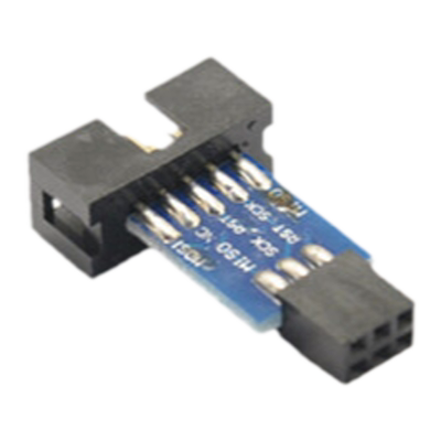 AVRISP USBASP ISP STK500 10PIN转6PIN 10P转6位转接板