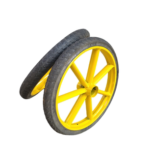 300-18寸加厚载重型手推车建筑工地斗车轮子防刺发泡橡胶实心轮胎