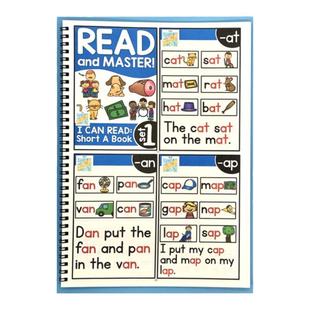 phonics英语自然拼读单词卡cvc小学英语字母文教材教具sightwords