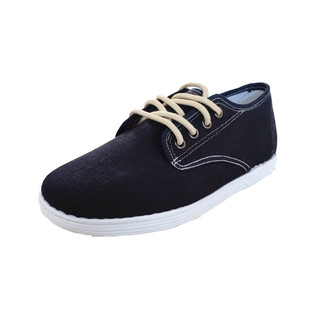 老北京手工千层底系带布鞋学院风男女学生鞋居家透气平底文艺布鞋