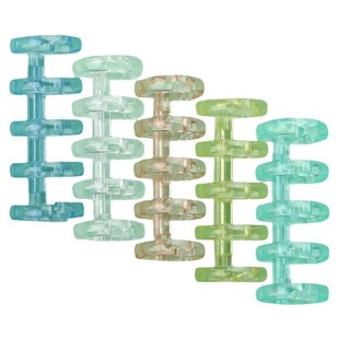 5孔活页扣环夹环活页圈打孔环塑料莫兰迪书圈装订成册工具神器b5可拆卸自制线圈环装订夹条厚书本封面扣圈A5