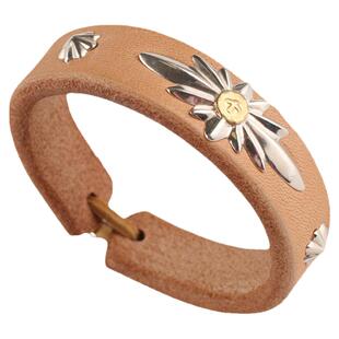 一休高桥吾郎ikkyugoros 进口枥木鞍革925银扣皮手环手镯真皮手环