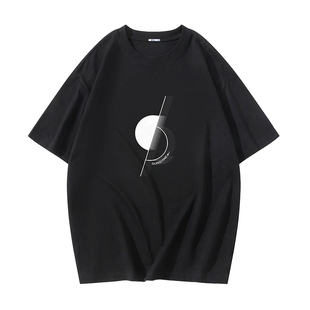 回力纯棉白短袖T恤男士夏季2026新款宽松男生长袖男装重磅上衣服