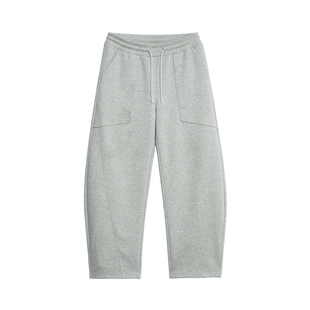 【310G空气层】BD健美站美式简约弯刀裤男春季休闲直筒运动长裤男