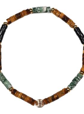 pohier天然虎眼石玛瑙手链